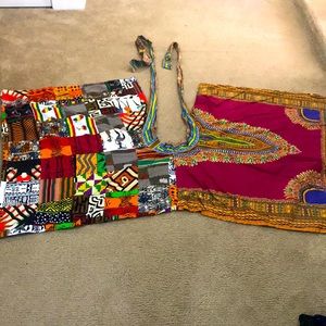 Beautiful African handmade wrap around skirt